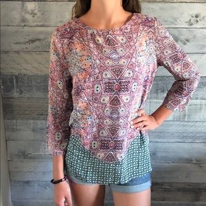 Anthropologie Maeve Paisley Top